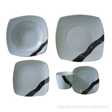 20pcs Square Dinner Set with Novel Design